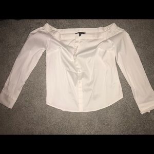 Off the shoulder top.